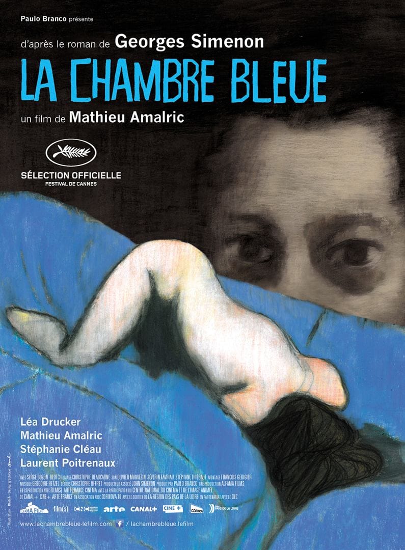 La Chambre bleue de Mathieu Almaric affiche film cinéma