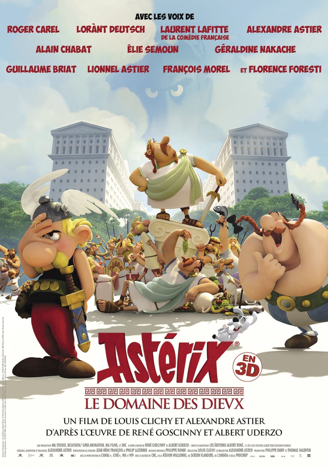 Astérix - Le Domaine des Dieux d'Alexandre Astier et Louis Clichy affiche film d'animation cinéma