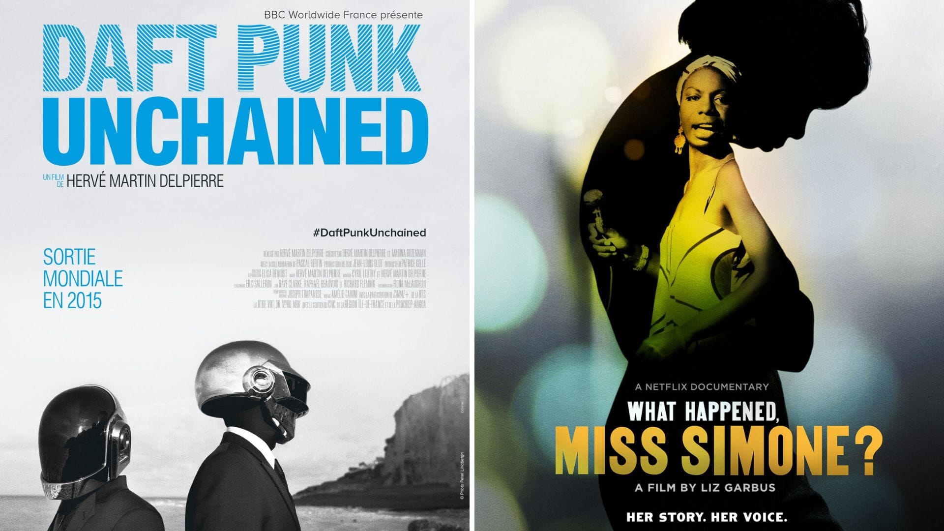 Daft Punk Unchained - What Happened, Miss Simone? affiches documentaires