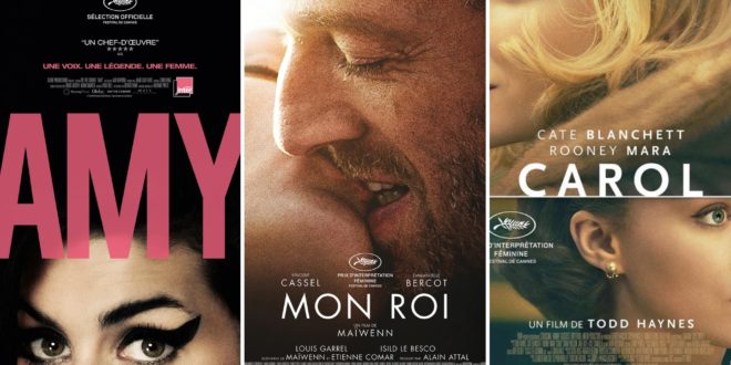 Amy, Mon Roi et Carol affiches films cinéma