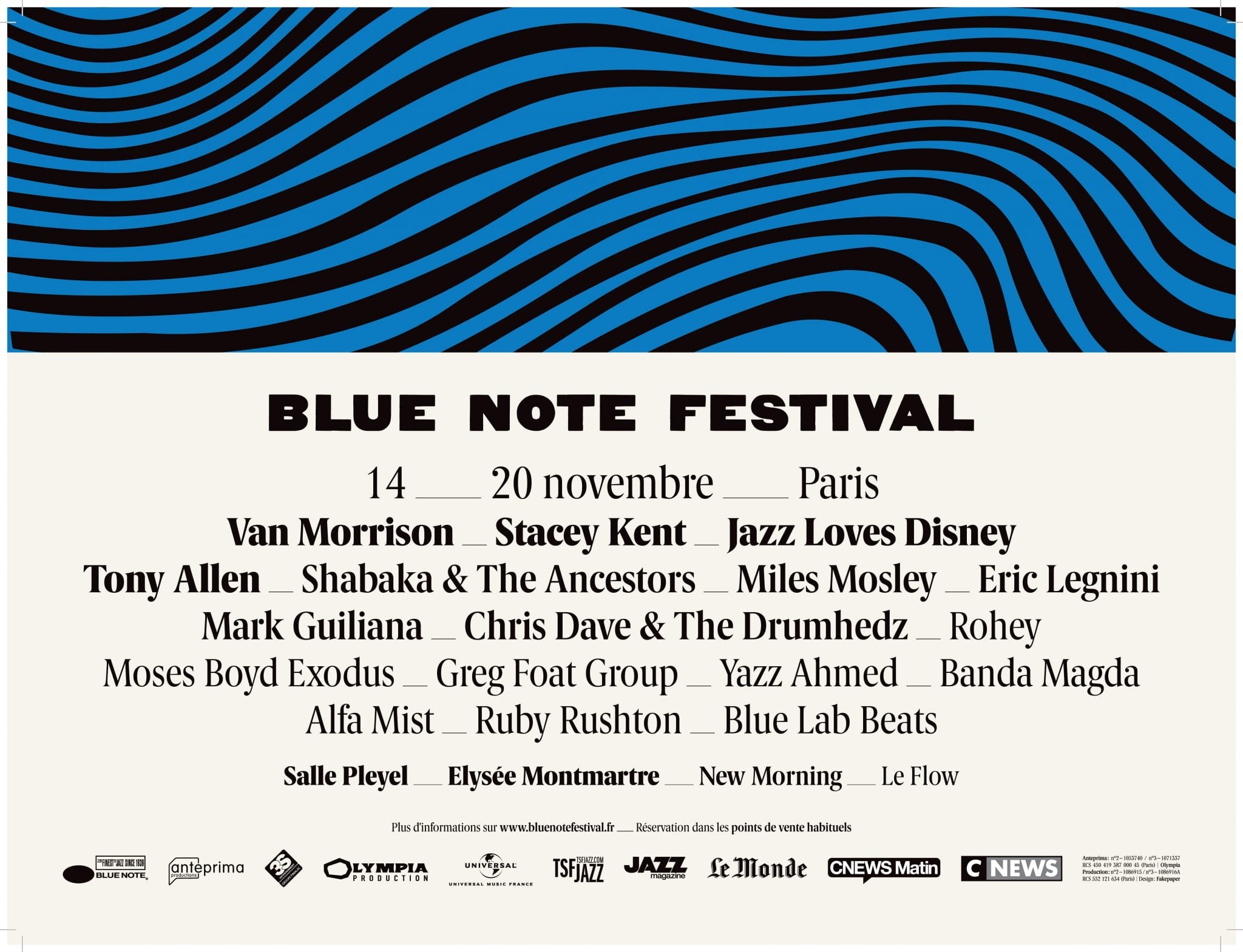 Blue Note Festival 2017 Affiche