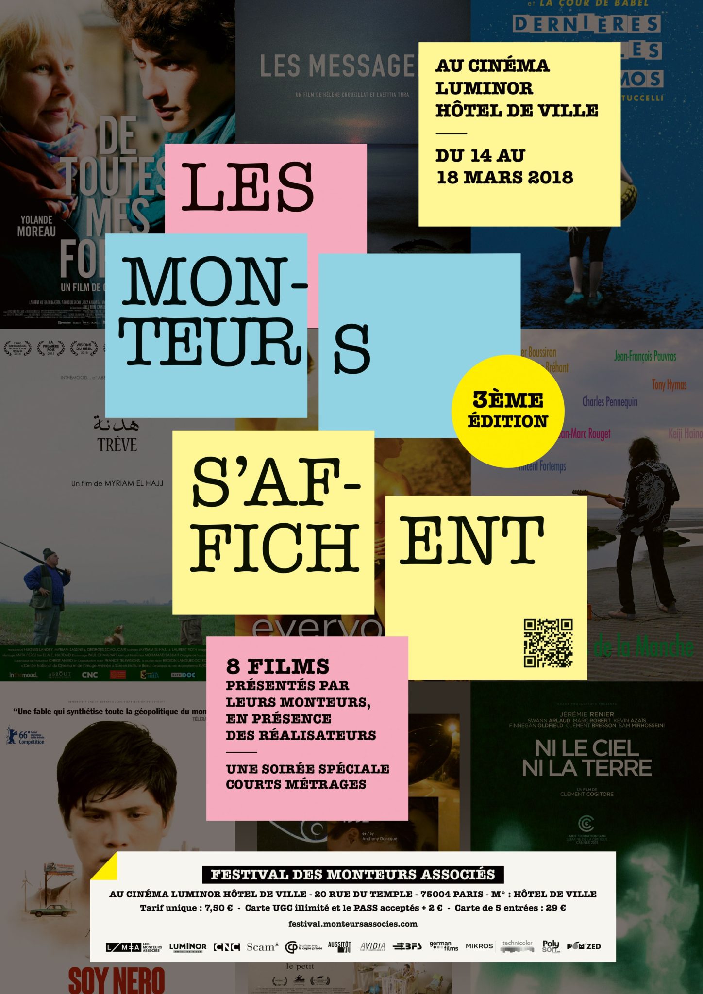 Festival Les Monteurs s'affichent 2018 affiche