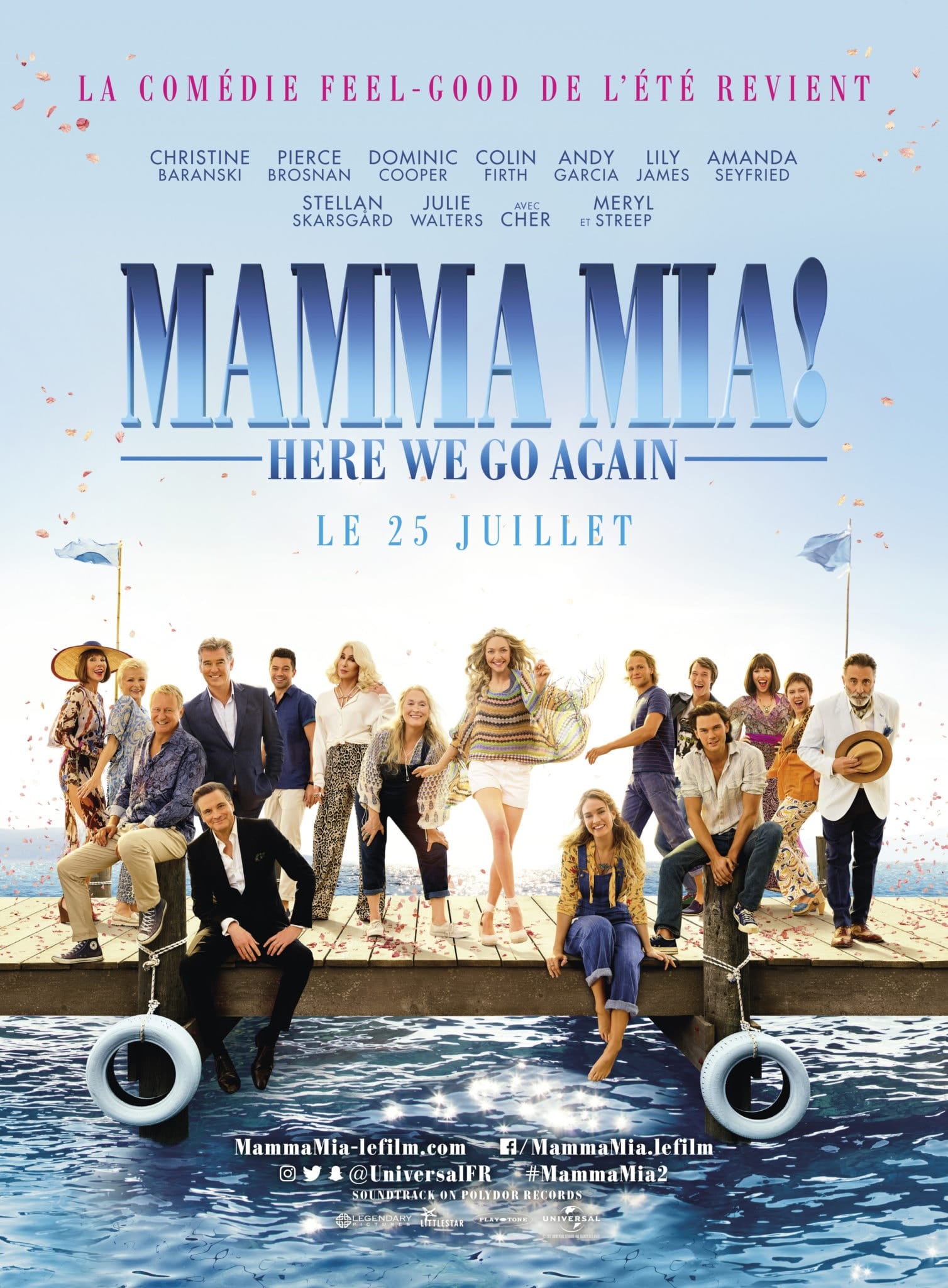 L'affiche du film Mamma Mia ! Here We Go Again critique et avis cinéma