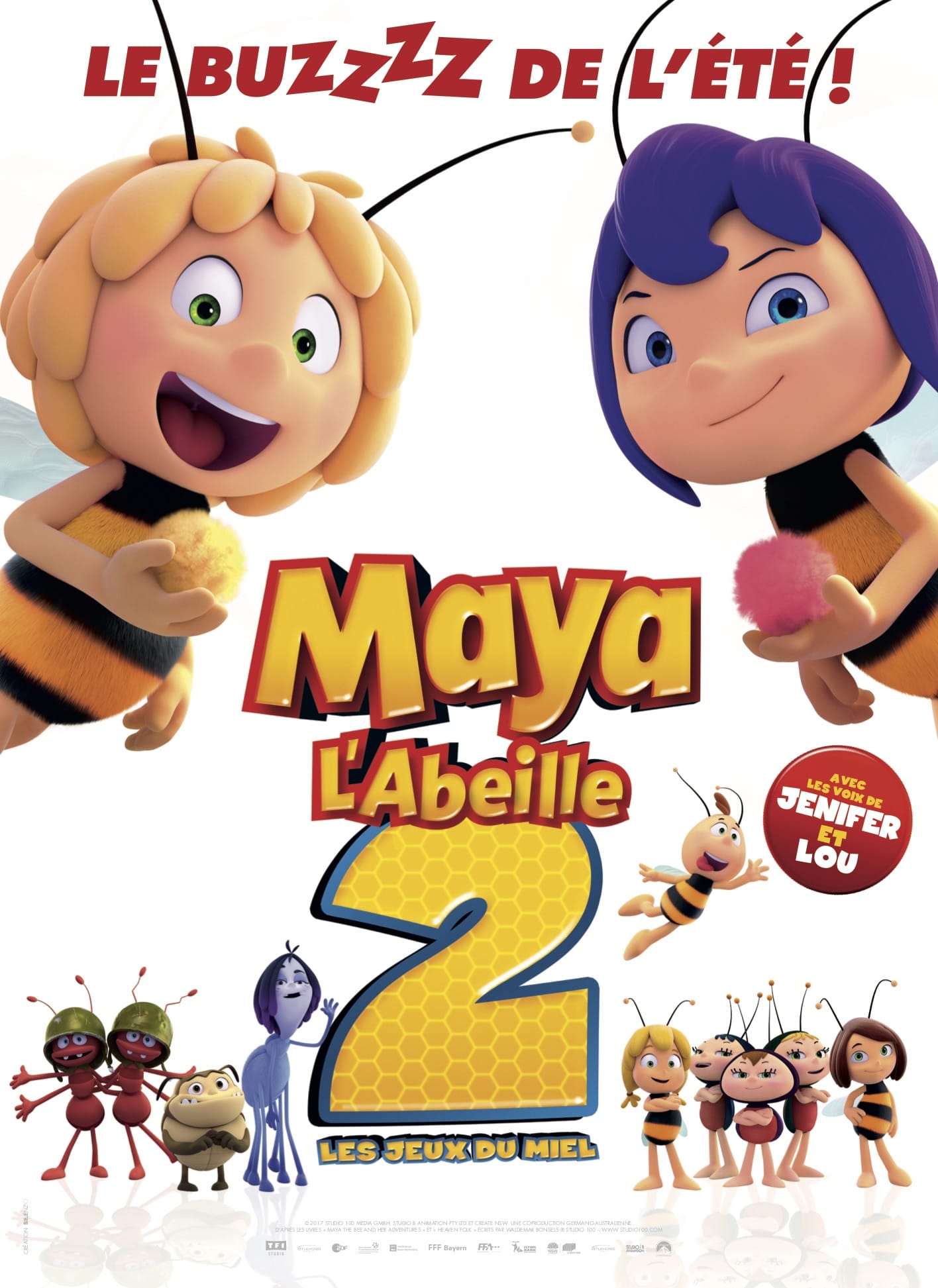 Maya l'abeille 2 - Les jeux du miel de Noel Cleary, Sergio Delfino et Alexs Stadermann affiche