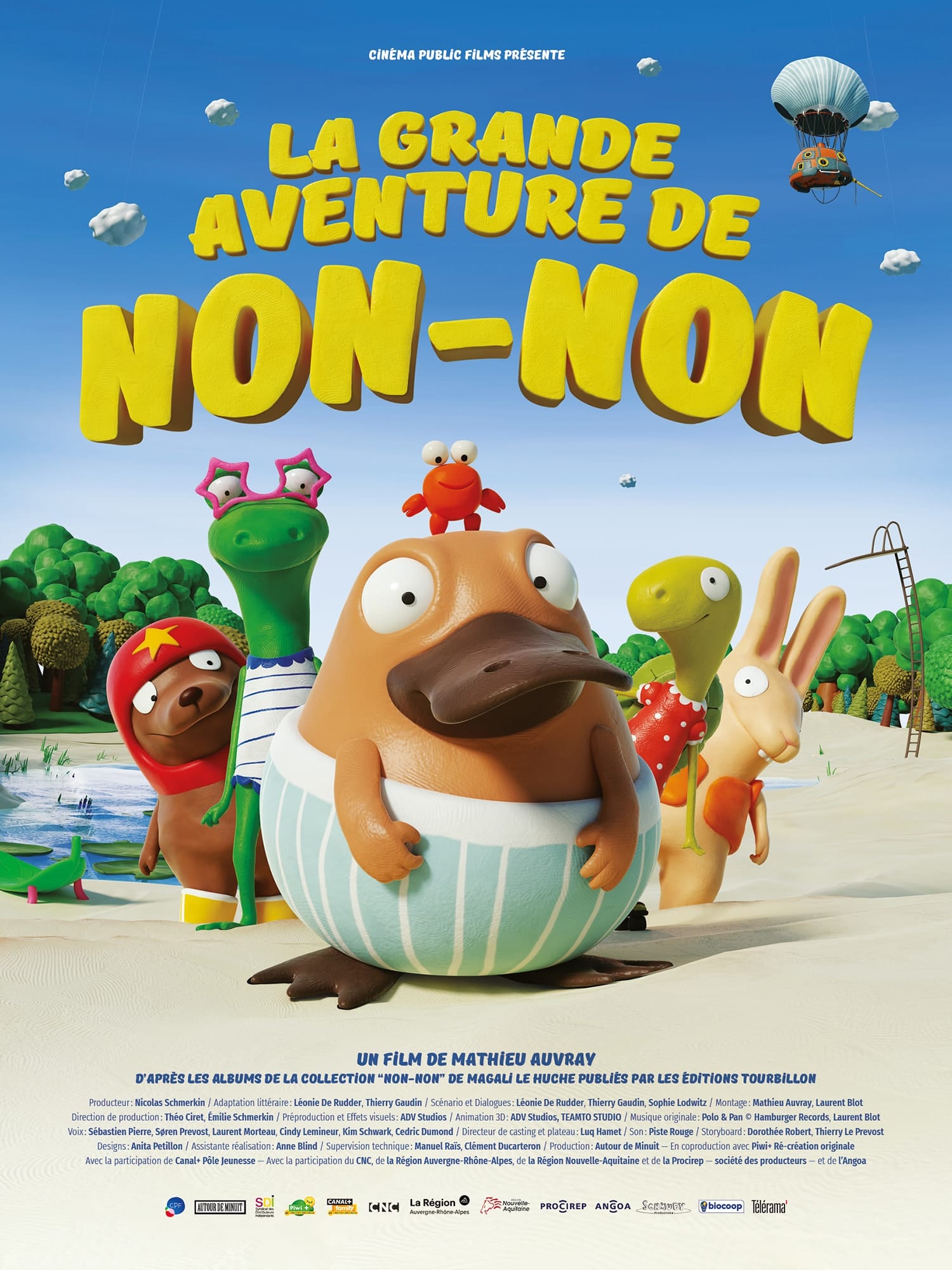 La Grande aventure de Non-Non de Mathieu Auvray affiche film d'animation