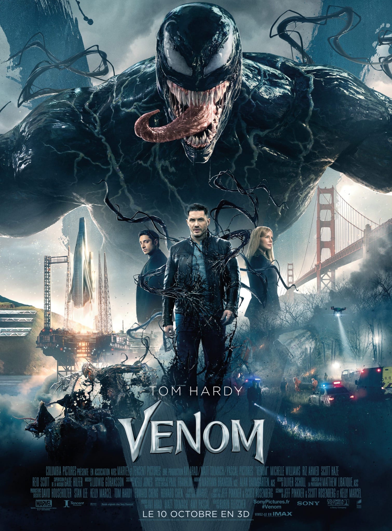 Venom de Ruben Fleischer affiche film