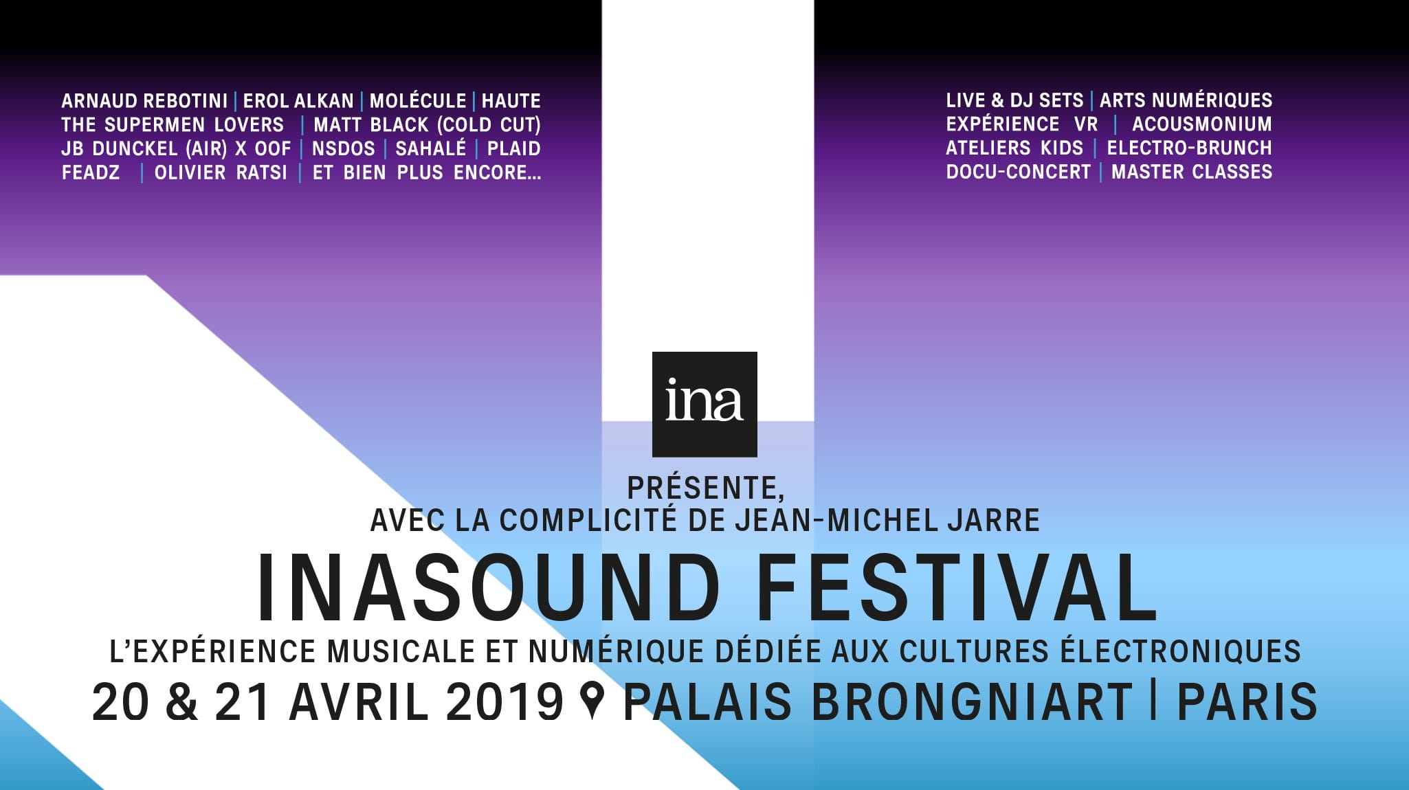 Inasound Festival 2019 affiche musique