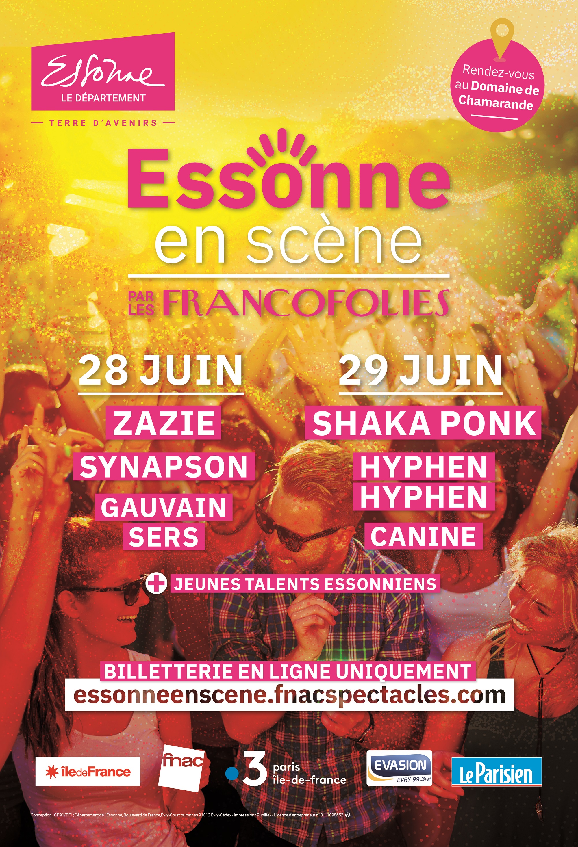 Festival Essonne en scène par les Francofolies affiche