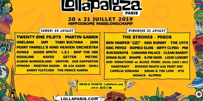 LOLLAPALOOZA PARIS 2019 festival musique
