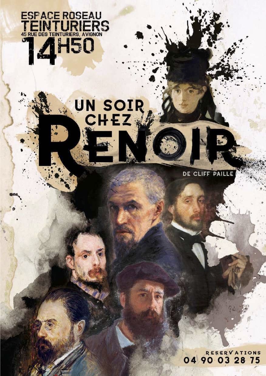 Un soir chez Renoir de la Cie Hé ! Psst ! affiche théâtre