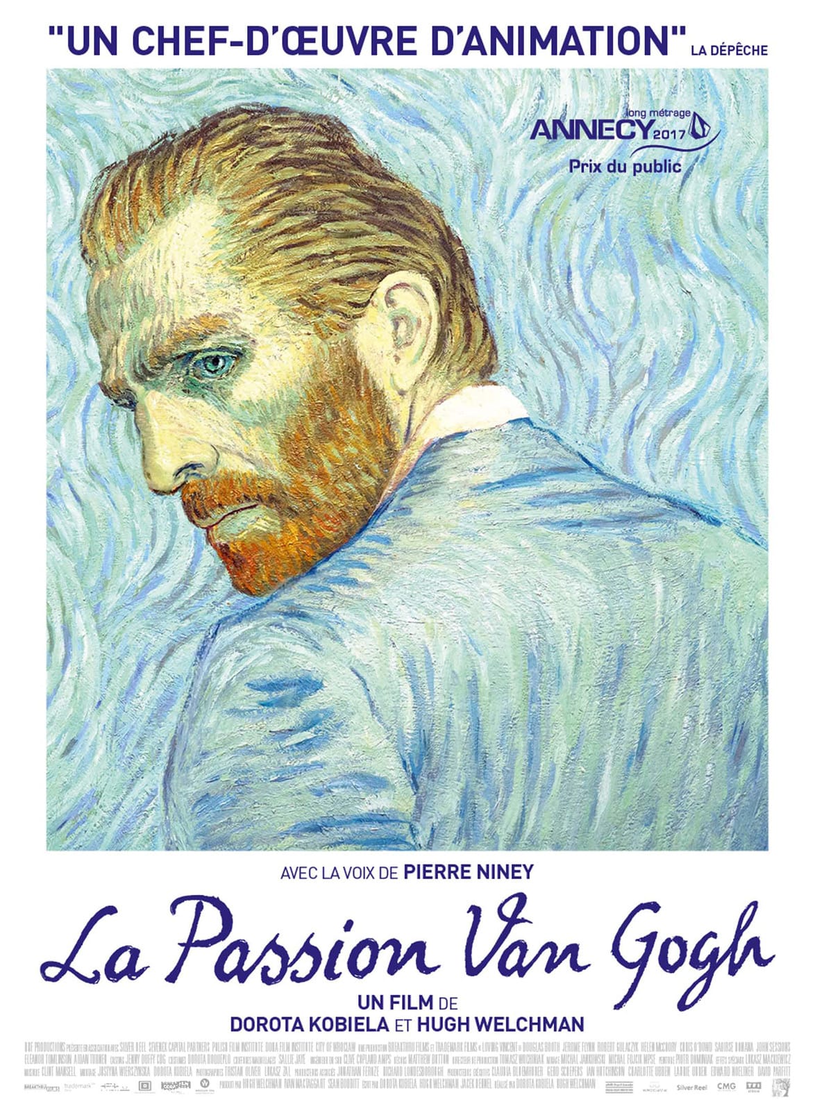 La Passion Van Gogh de Dorota Kobiela et Hugh Welchman affiche film d'animation cinéma