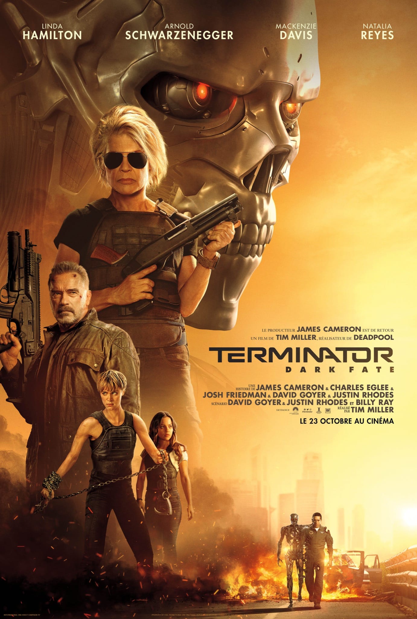 Terminator: Dark Fate affiche film cinéma