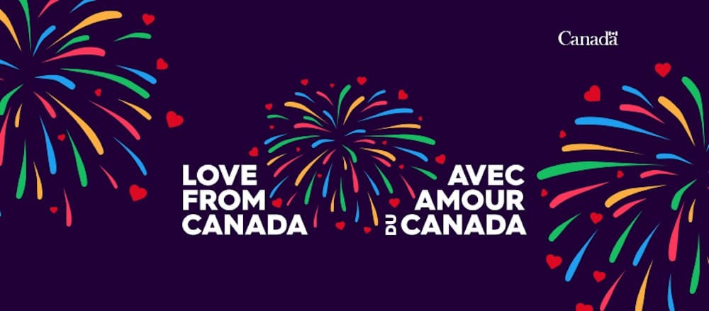 Avec Amour du Canada - la Fête du Canada 2020 en ligne visuel