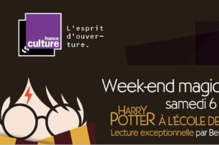 Week-end magique sur France Culture - Harry Potter à l'école des sorciers affiche livre audio radio