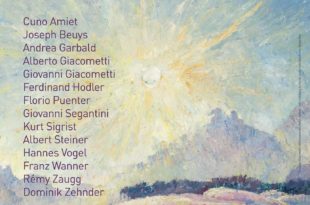 Exposition "La Montagne fertile - les Giacometti, Segantini, Amiet, Hodler, et leur héritage" affiche art