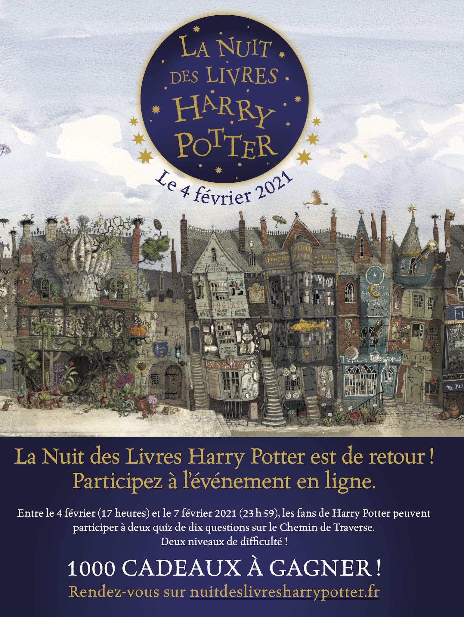 La Nuit des Livres Harry Potter 2021 affiche