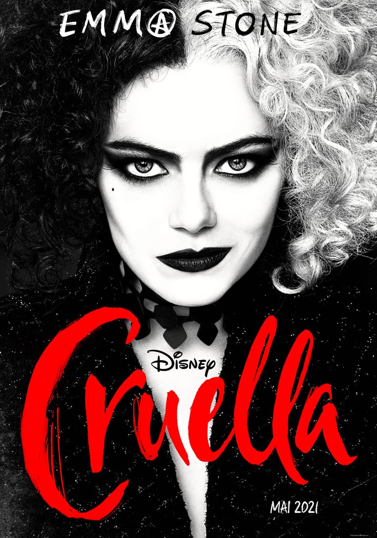 Cruella (2021) de Craig Gillespie affiche film cinéma