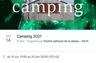 Capture d’écran Camping 2021 festival et platforme