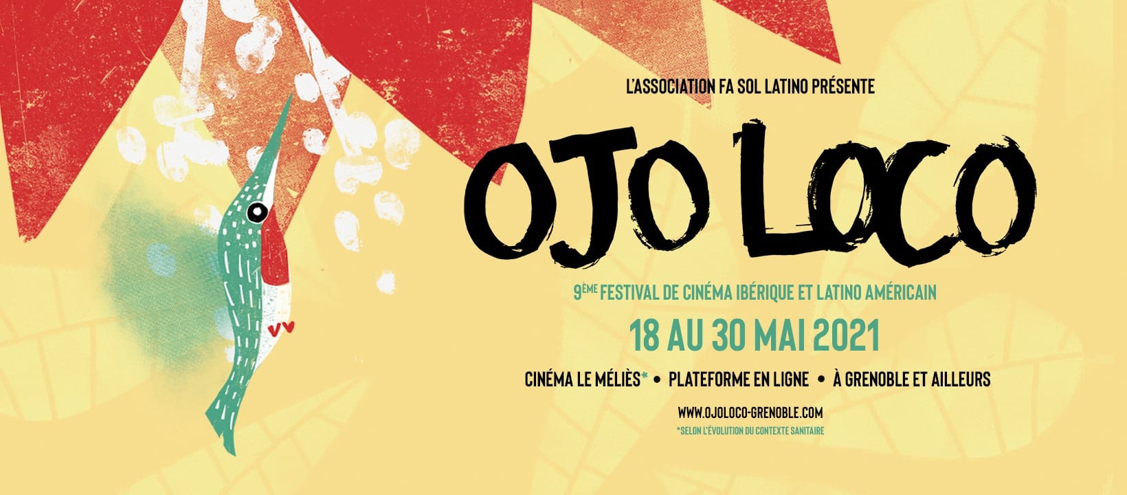 Festival Ojoloco 2021 affiche festival de cinéma ibérique et latino-américain