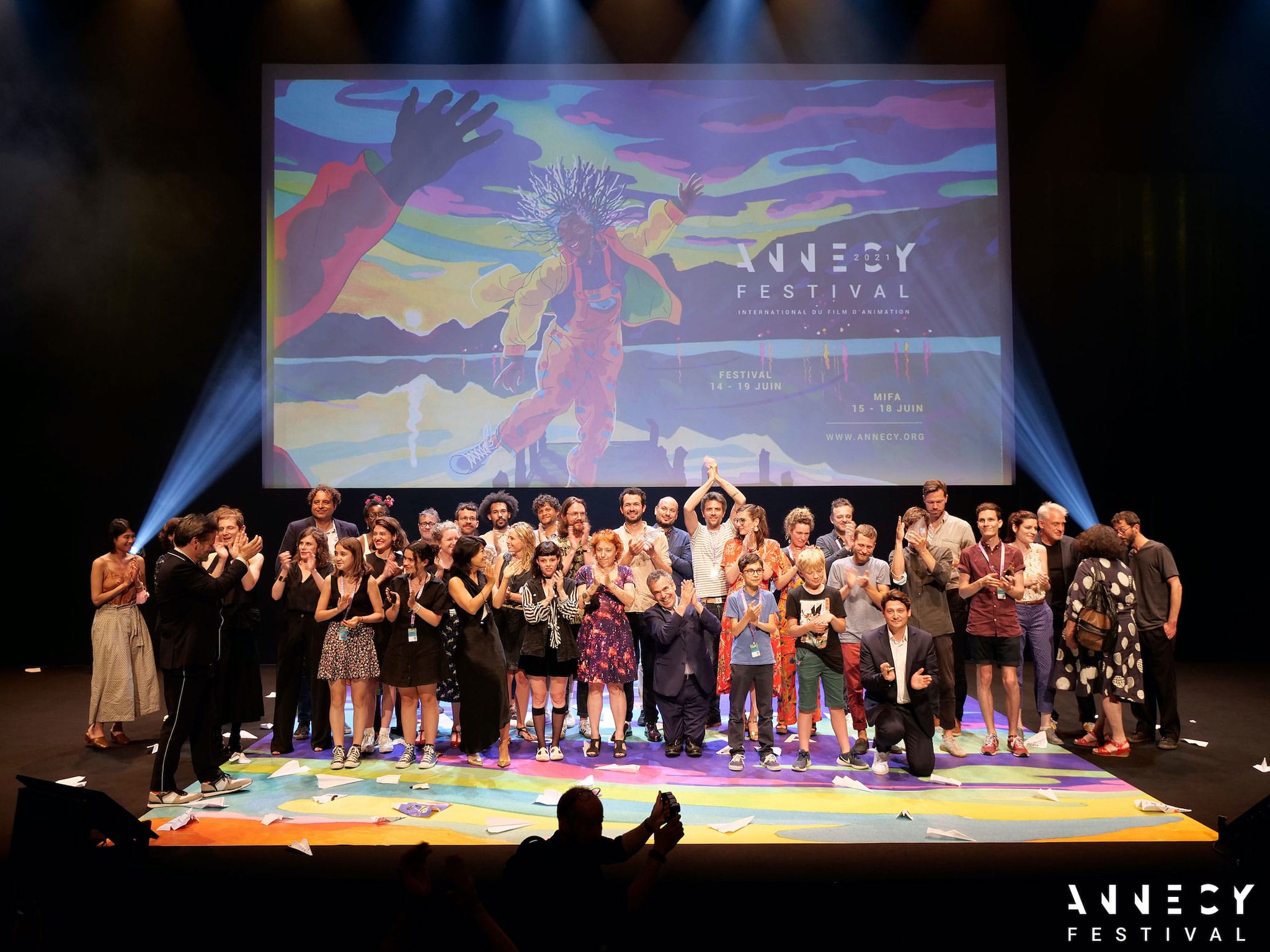 Festival d'Annecy 2021 photo cérmonie de remise des prix officiels official prizes presentation ceremony animation