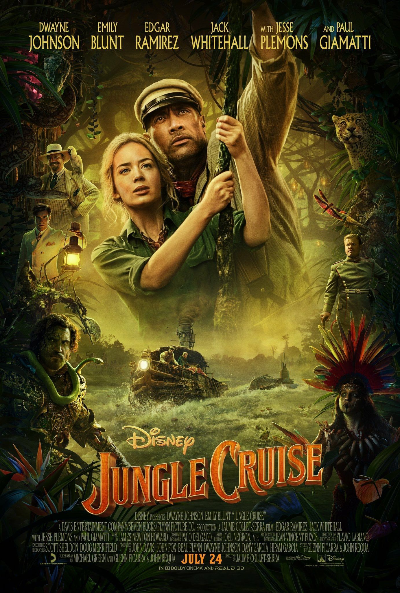 Jungle cruise affiche cinéma film 2021