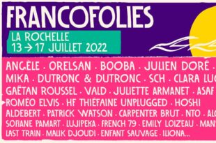 Les Francofolies de la Rochelle 2022 affiche musique