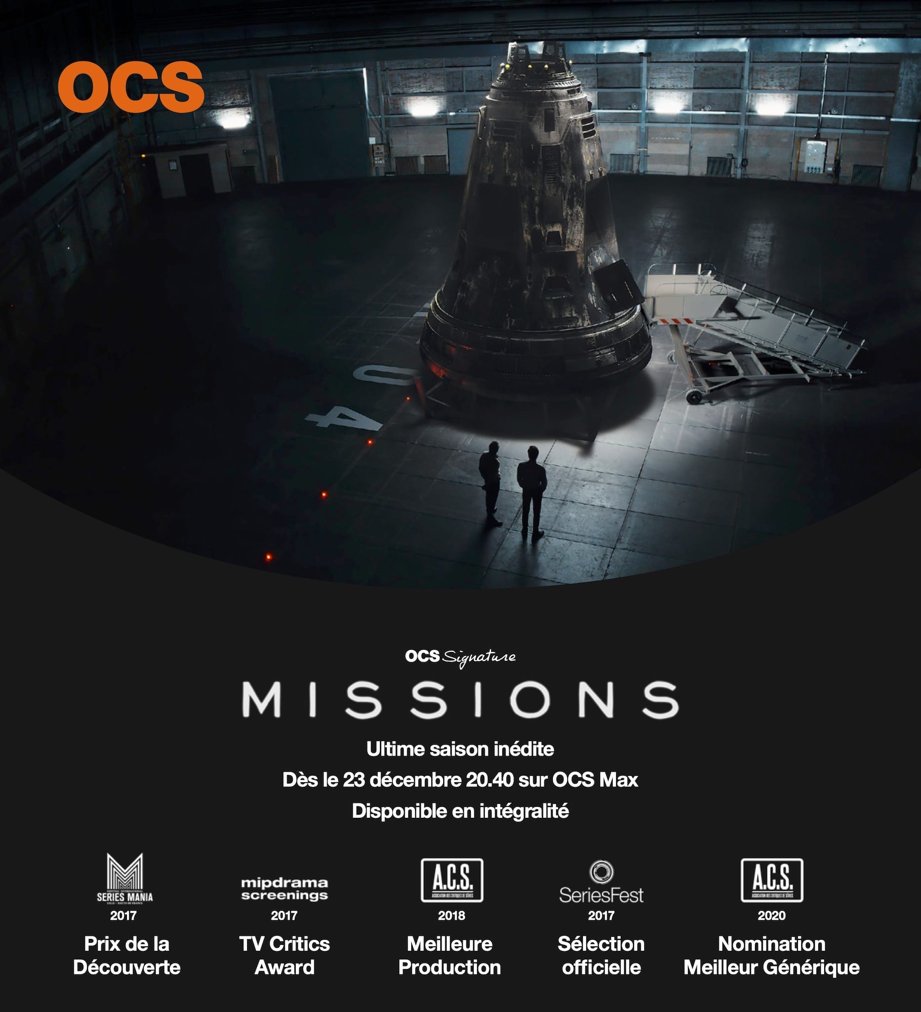 Missions saison 3 affiche série télé OCS