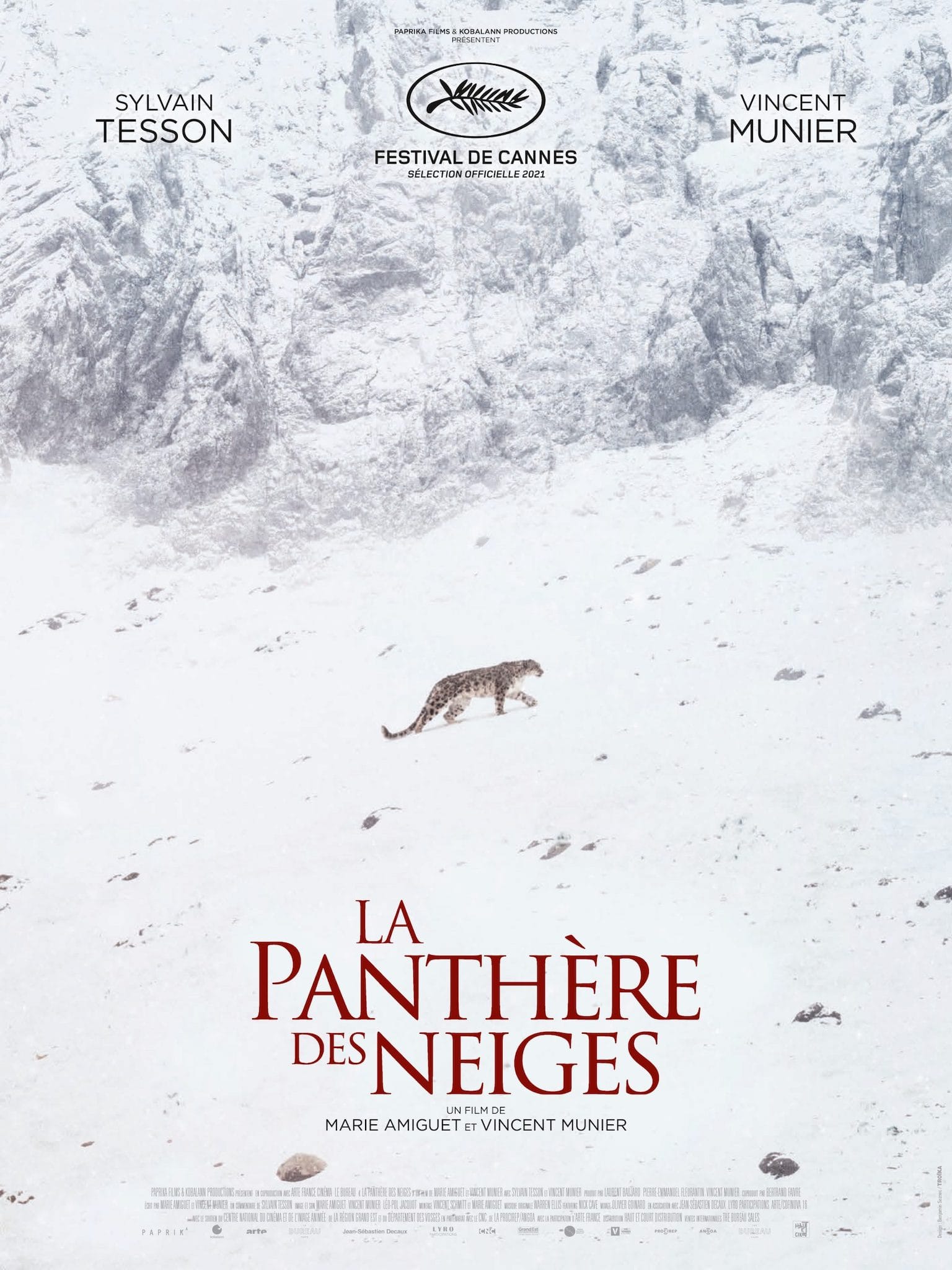 La Panthère des neiges de Marie Amiguet et Vincent Munier affiche documentaire