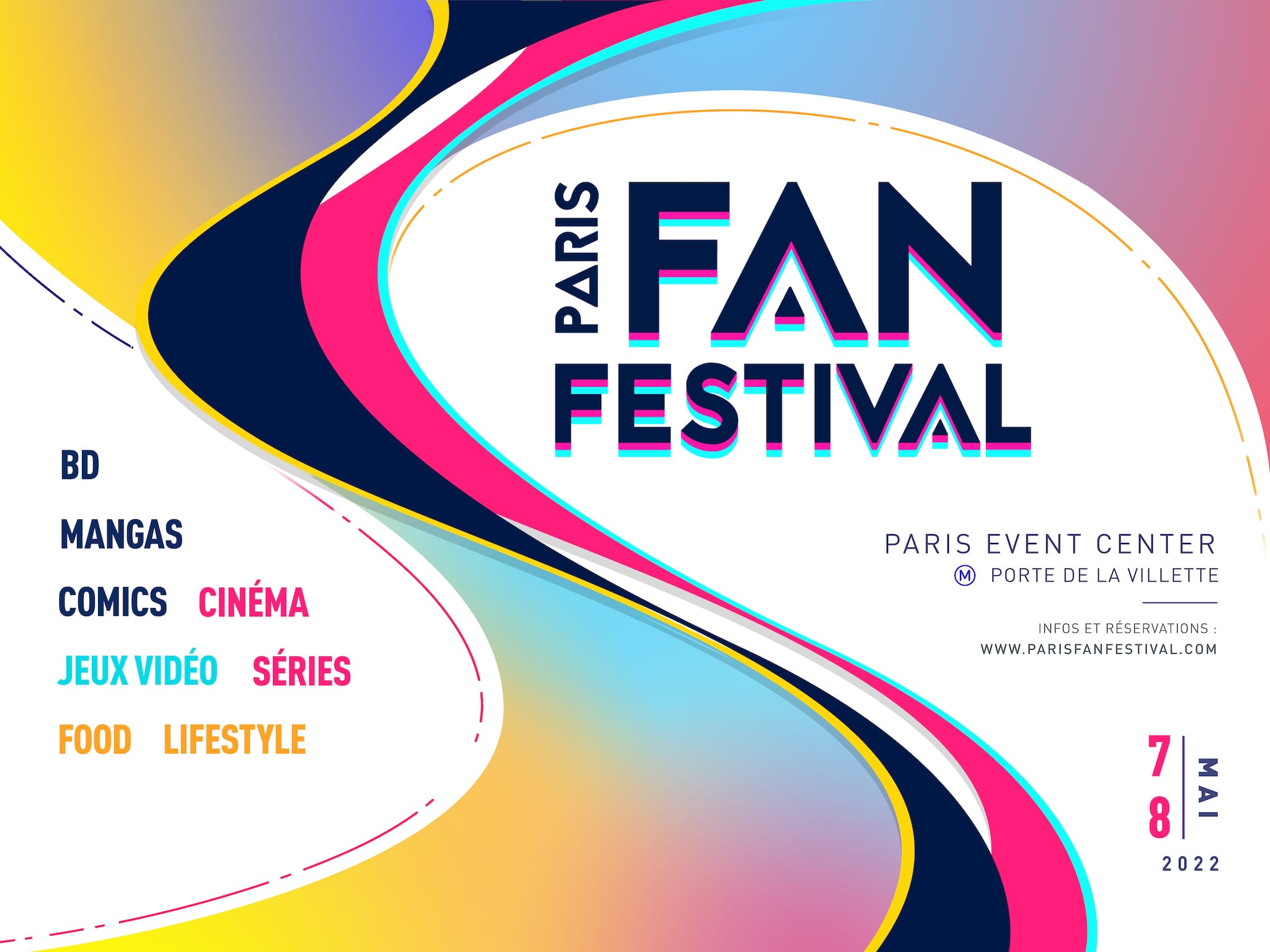 Paris Fan Festival 2022 affiche pop culture