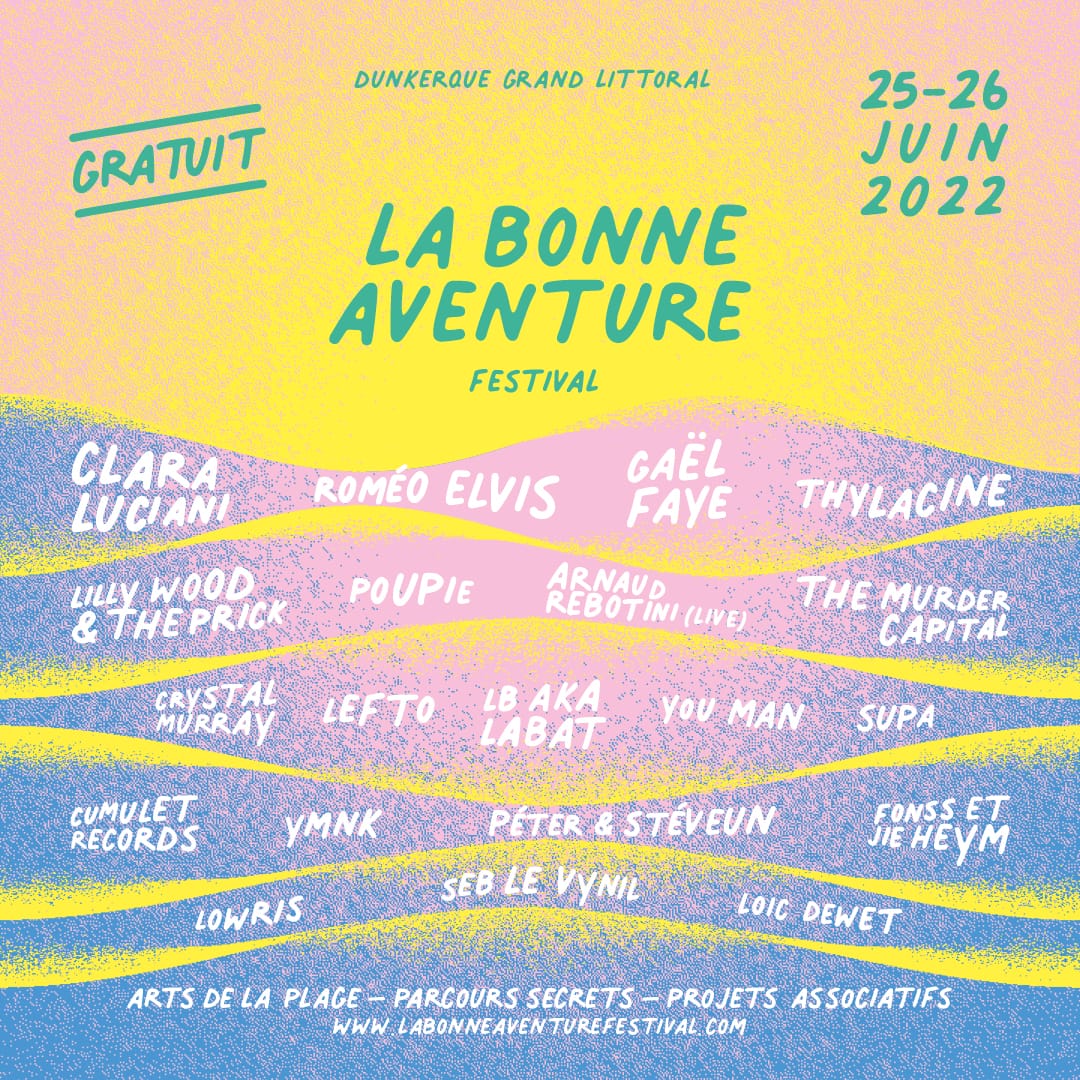 Festival La Bonne Aventure 2022 affiche musique