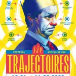 Festival Trajectoires 2023 affiche théâtre, danse, récit, conte, rap