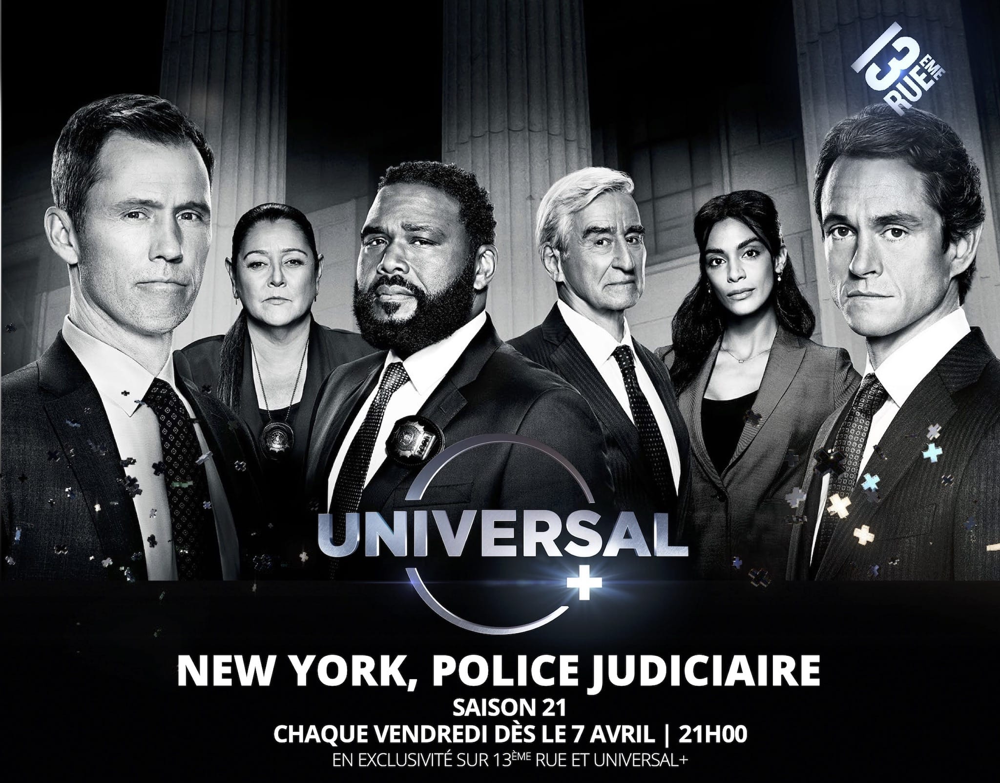 New York Police Judiciaire saison 21 affiche 13ème Rue & Universal+