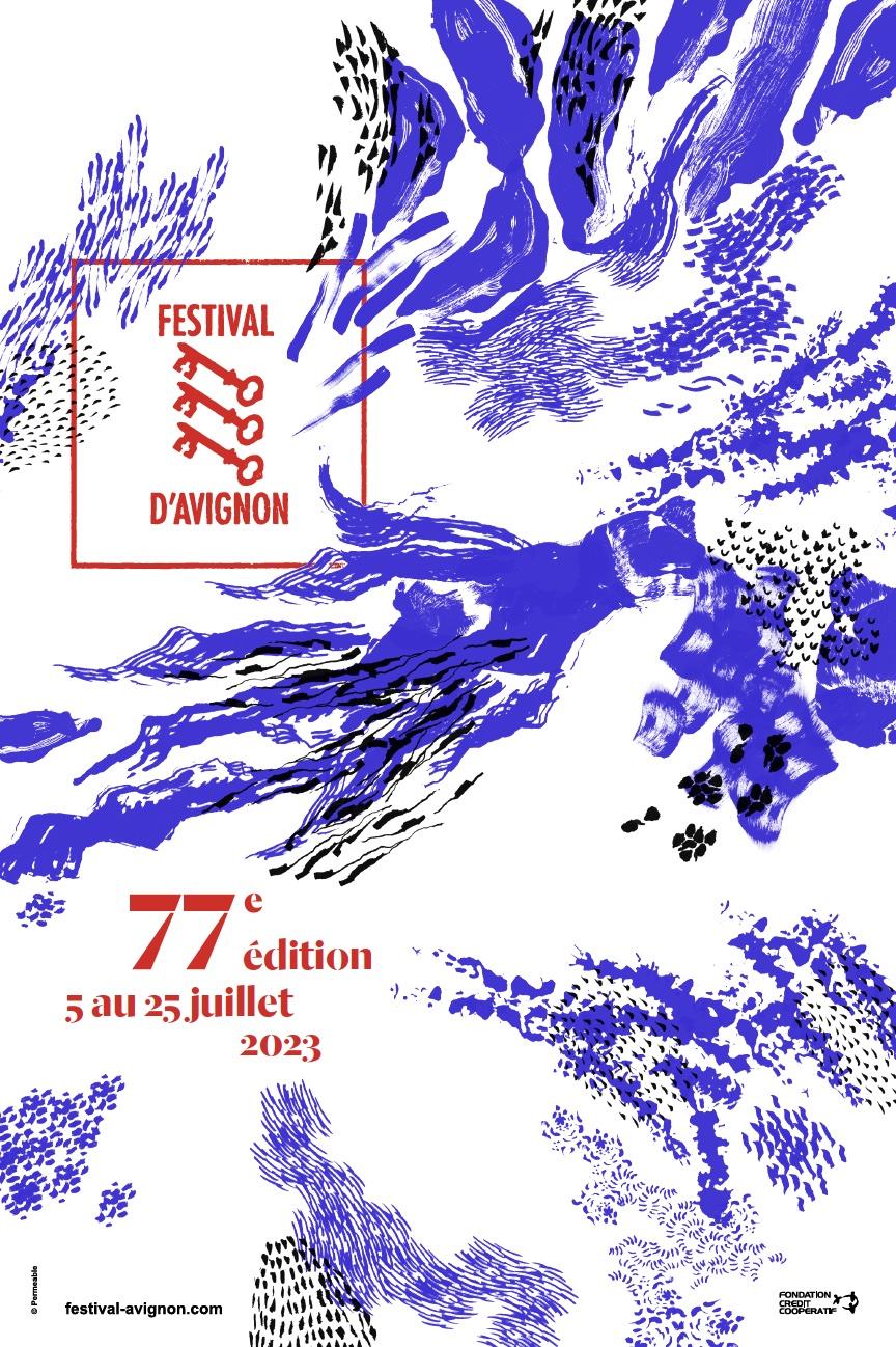 Festival d'Avignon 2023 affiche