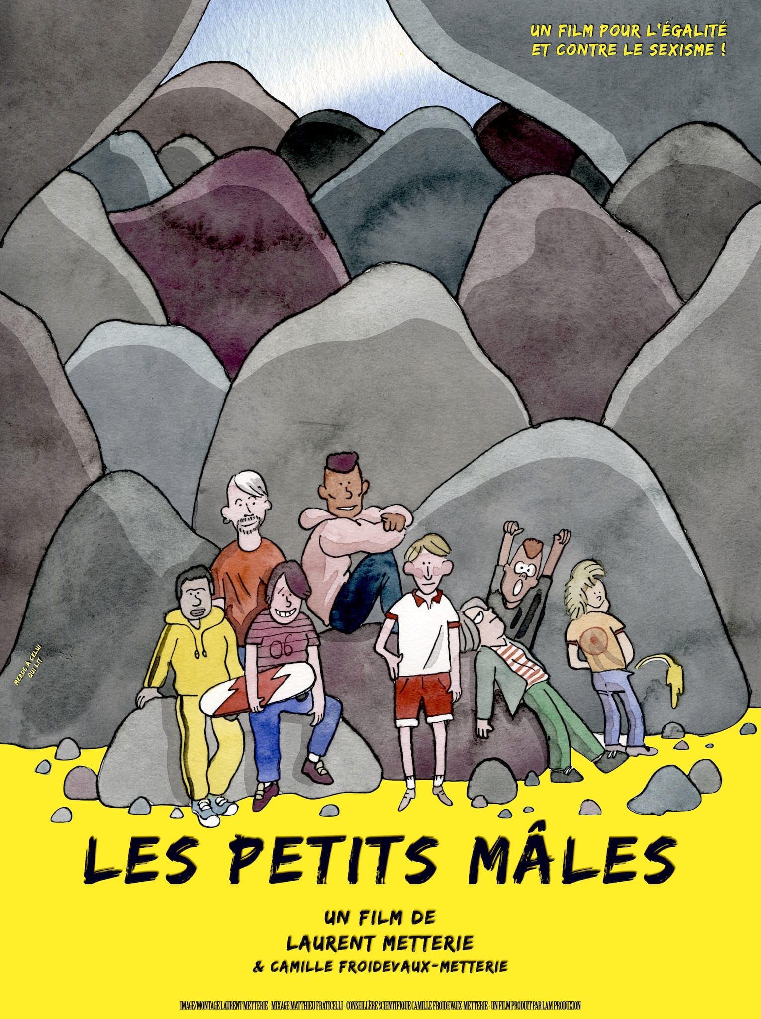 Les petits mâles de Laurent Metterie et Camille Froidevaux-Metterie affiche film documentaire cinéma