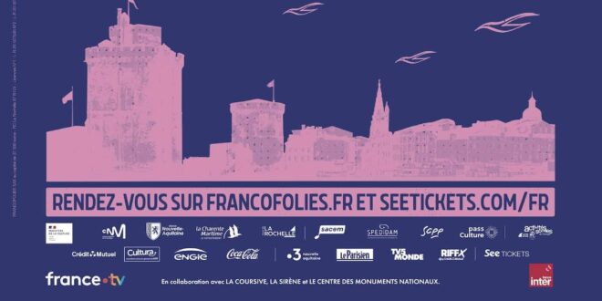Les Francofolies de La Rochelle 2024 affiche musique