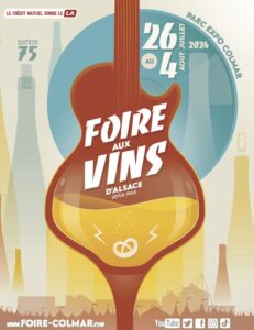 Festival de la Foire aux Vins d'Alsace 2024 affiche musique