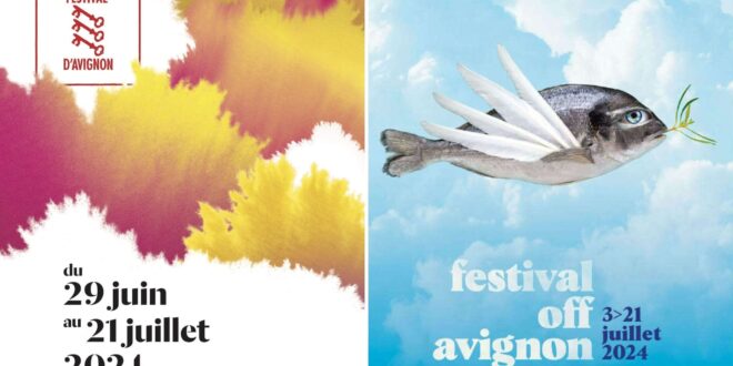 Festival d'Avignon 2024 IN & OFF affiches spectacles théâtre