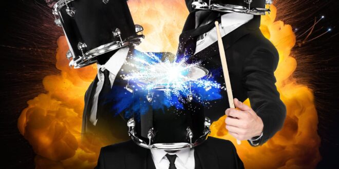 Drum Brothers by Les Frères Colle affiche tournée spectacle musical