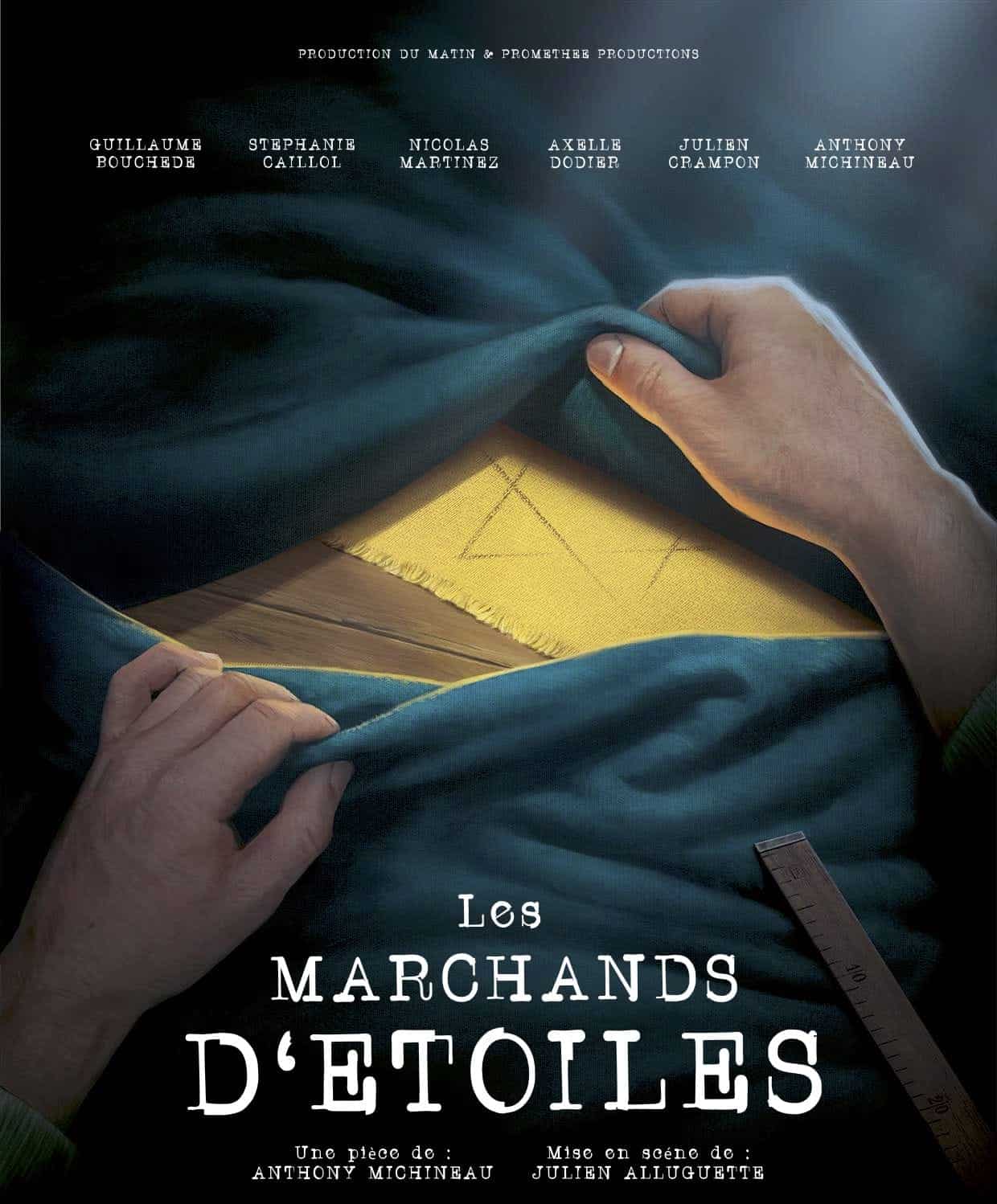 Les marchands d'étoiles par Julien Alluguette affiche Théâtre contemporain