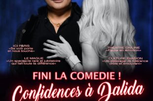 Fini la comédie  ! Confidences à Dalida affiche théâtre musical