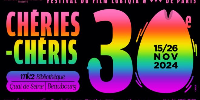Chéries Chéris 2024 affiche festival films LGBTQIA & +++ cinéma