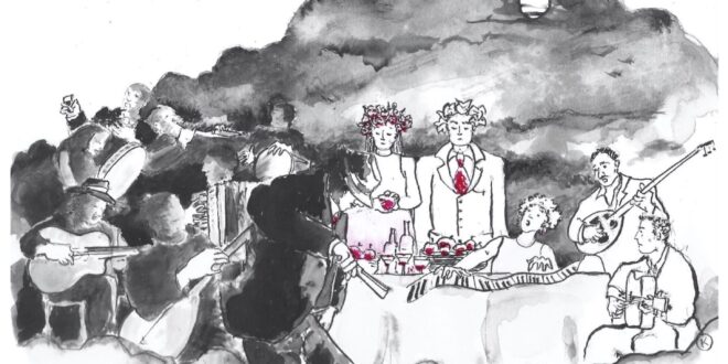 Une Odyssée en Asie mineure (Ménélas Rebétiko Rapsodie et Hélène après la chute) de la Compagnie des 5 roues affiche théâtre contemporain musical