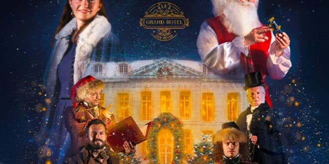 la véritable histoire du père noël au grand hôtel des rêves affiche spectacle immersif interactif famille