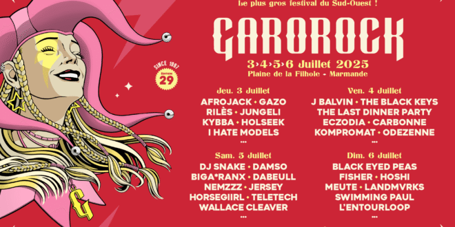 garorock 2025 affiche festival musique marmande lot-et-garonne