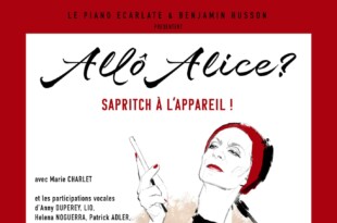 allô alice ? sapritch en ligne affiche spectacle comédie biopic