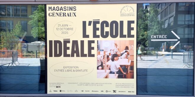 exposition l'école idéale affiche architecture design art pedagogie