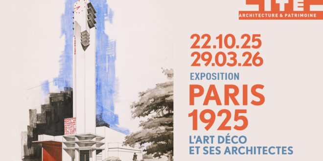 paris 1925 l'art déco et ses architectes affiche exposition cité de l'architecture et du patrimoine à Paris pour les 100 ans de l'Art déco