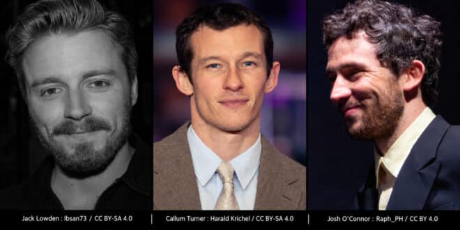Portraits de Jack Lowden, Callum Turner et Josh O’Connor, cités pour le prochain James Bond